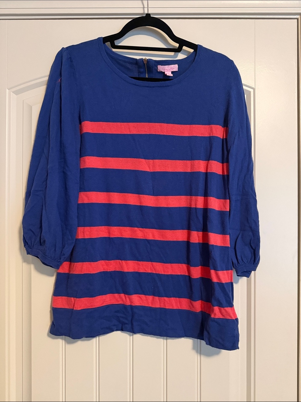 Lilly Pulitzer Blue and Pink Long Sleeve Top